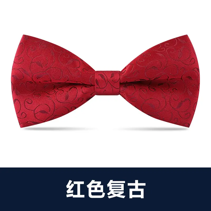 Men's Black Bow Tie Wedding Bow - Image 12