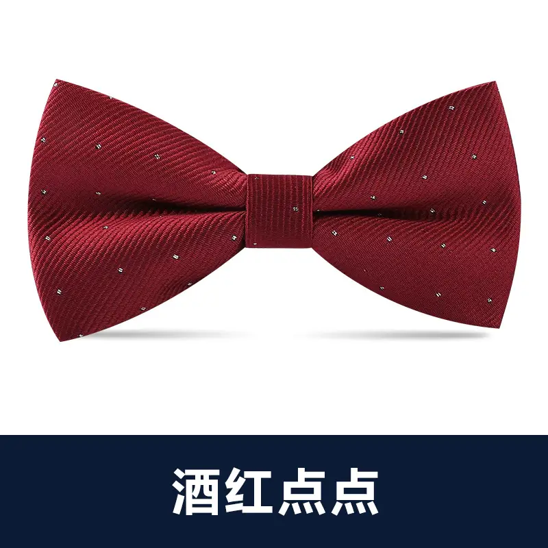 Men's Black Bow Tie Wedding Bow - Image 14
