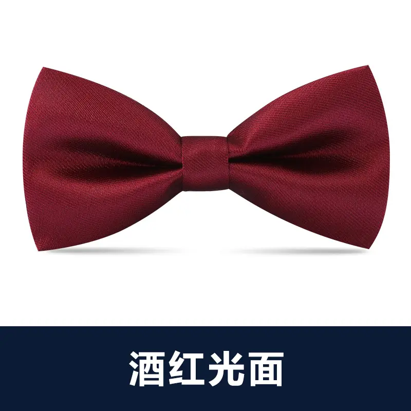 Men's Black Bow Tie Wedding Bow - Image 15