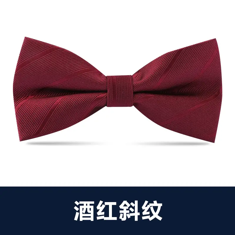 Men's Black Bow Tie Wedding Bow - Image 17