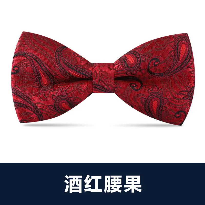 Men's Black Bow Tie Wedding Bow - Image 19