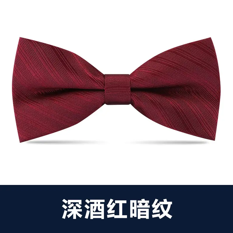 Men's Black Bow Tie Wedding Bow - Image 23