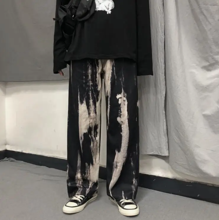 Women Korean Style Black Wide Leg Pants High Waist Loose Casual — feature 19