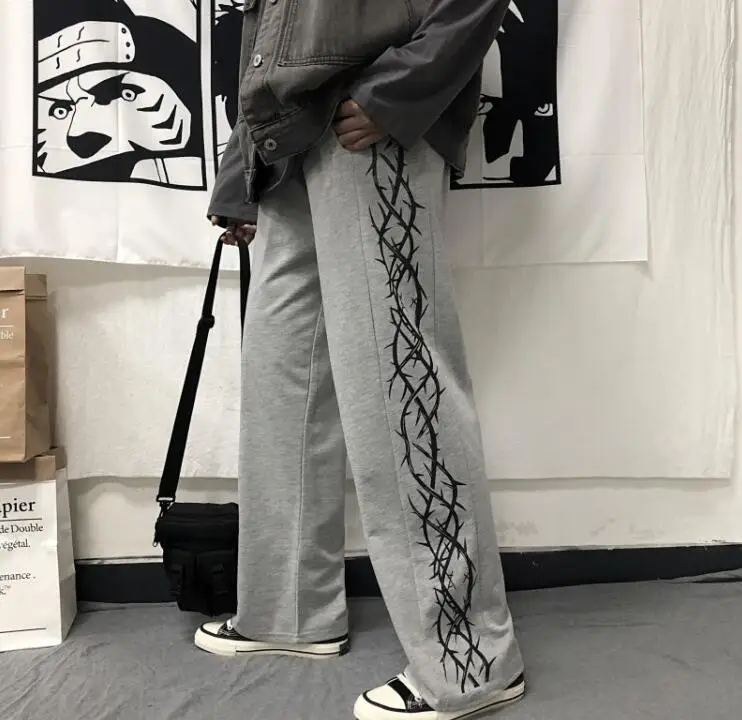 Women Korean Style Black Wide Leg Pants High Waist Loose Casual — feature 8
