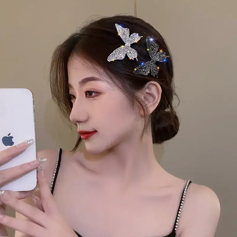 Fairy Butterfly Rhinestone Hair Clip for Girls - Image 5