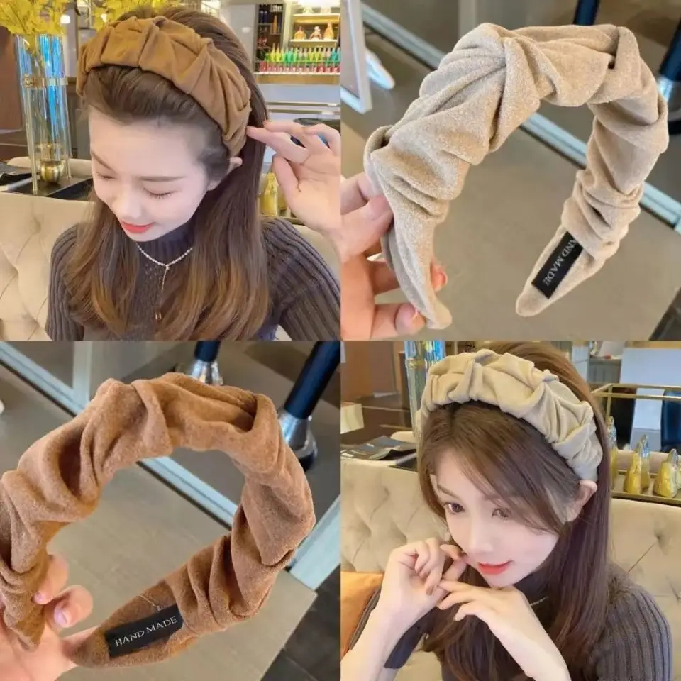 Autumn Woolen Face Wash Headband for Women - Image 6