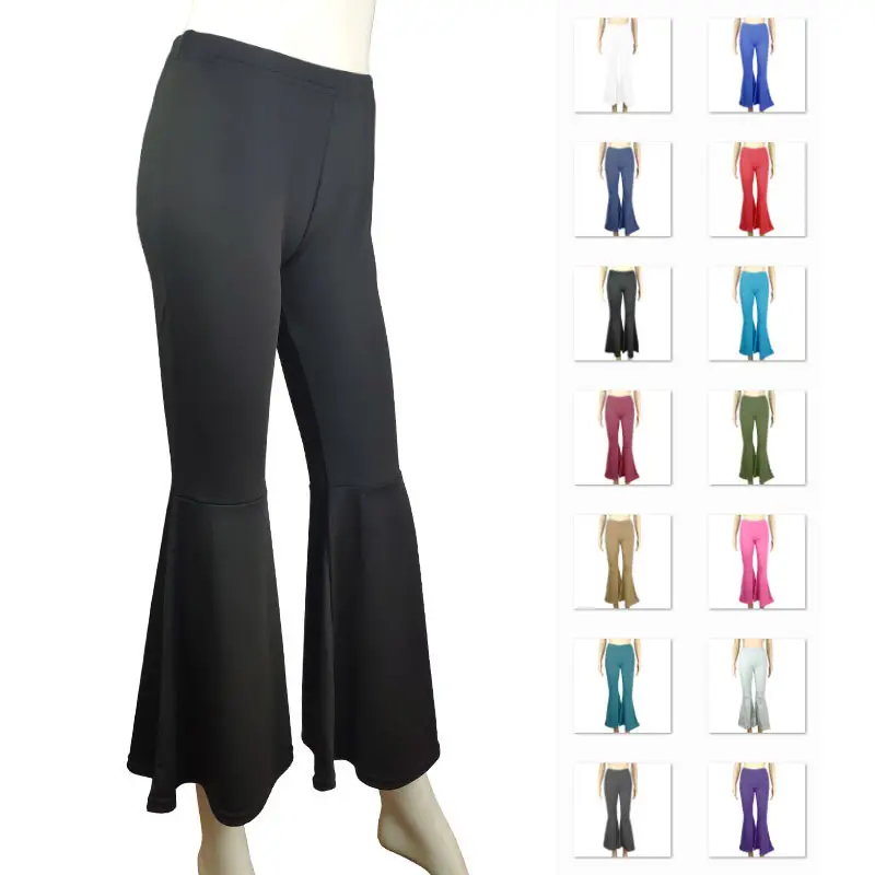 Wide Leg Yoga Pants Pink Flared Waist Sports Pants