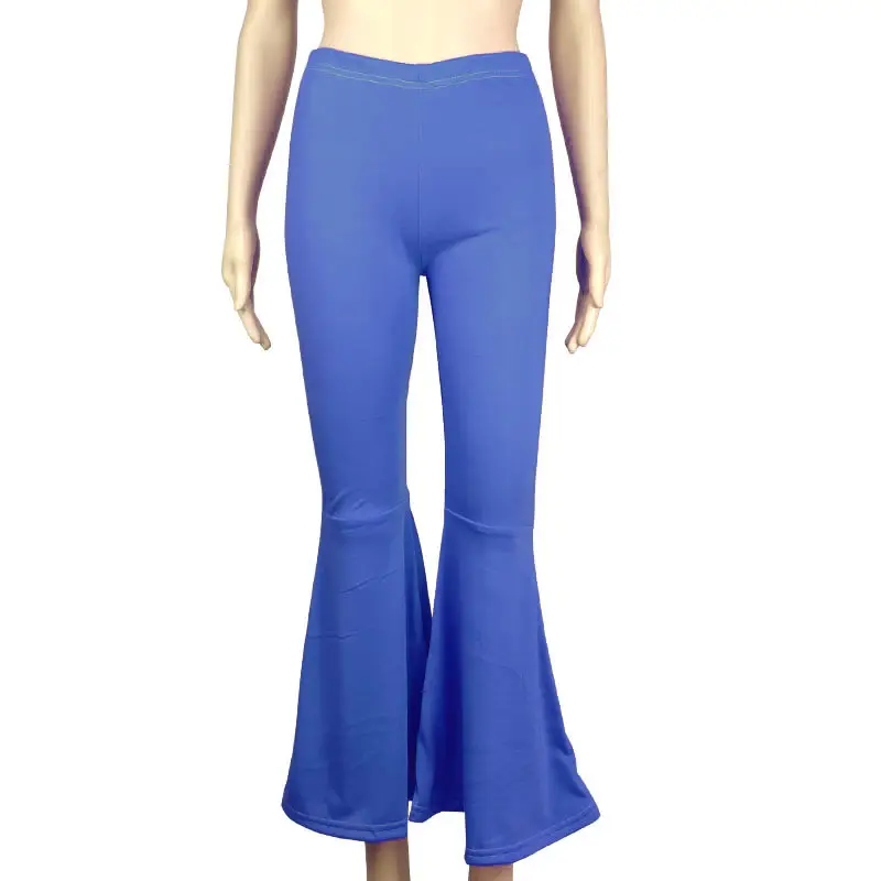 Wide Leg Yoga Pants Pink Flared Waist Sports Pants