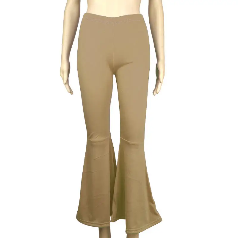 Wide Leg Yoga Pants Pink Flared Waist Sports Pants