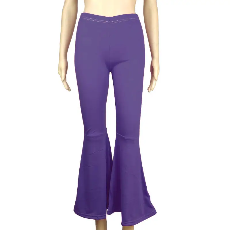 Wide Leg Yoga Pants Pink Flared Waist Sports Pants