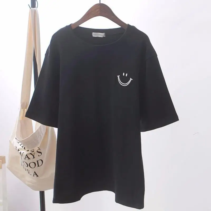 White T-Shirt for Women Loose Fit 2026 Summer - Image 6