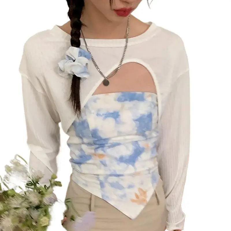 Small White Long Sleeve T-Shirt for Girls Summer - Image 6