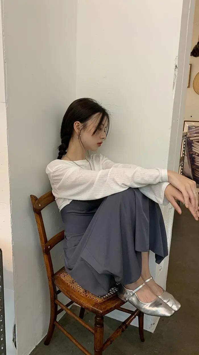 Small White Long Sleeve T-Shirt for Girls Summer — feature 21