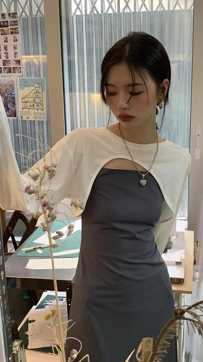 Small White Long Sleeve T-Shirt for Girls Summer — feature 28