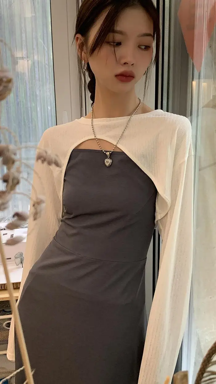 Small White Long Sleeve T-Shirt for Girls Summer — feature 29