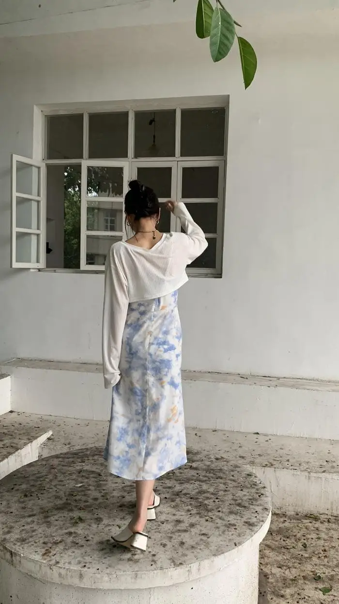 Small White Long Sleeve T-Shirt for Girls Summer — feature 37
