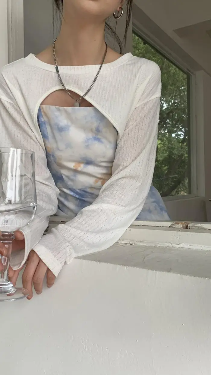 Small White Long Sleeve T-Shirt for Girls Summer — feature 39