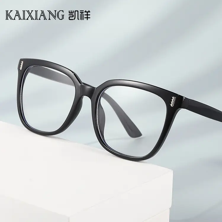 Korean Style Square Glasses Anti-UV Flat Frame - Image 9