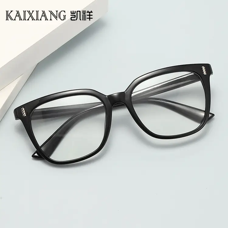 Korean Style Square Glasses Anti-UV Flat Frame - Image 10