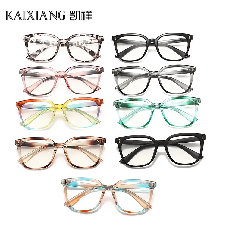 Korean Style Square Glasses Anti-UV Flat Frame - Image 11