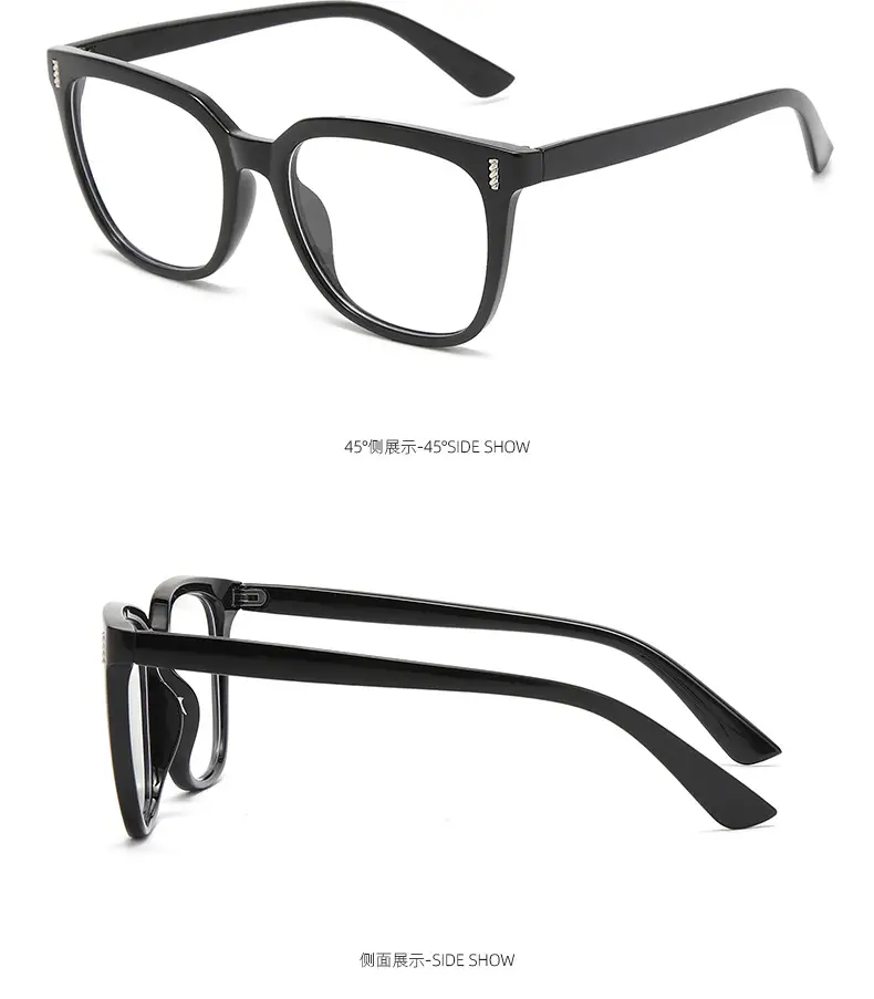 Korean Style Square Glasses Anti-UV Flat Frame — feature 12