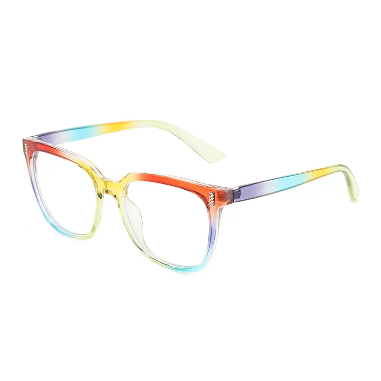 Korean Style Square Glasses Anti-UV Flat Frame - Image 7