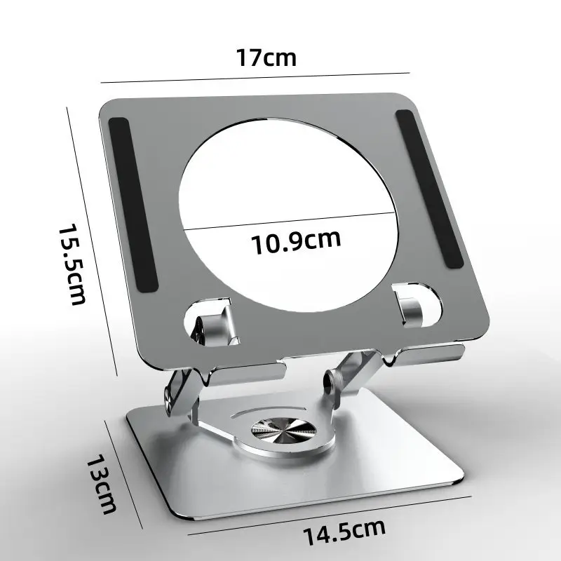 Silver Rotating Phone Stand for Desk or Table - Image 10