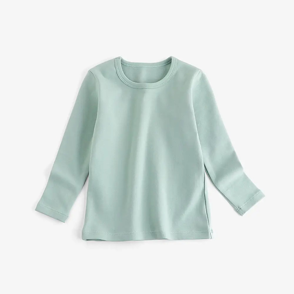 Boys Long Sleeve T-Shirt Pink Round Neck Warm Base Layer - Image 9