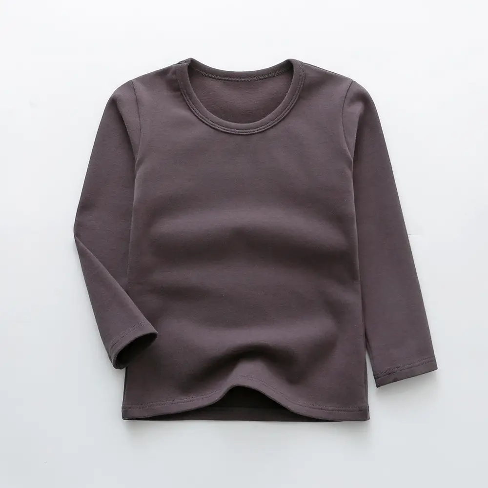 Boys Long Sleeve T-Shirt Pink Round Neck Warm Base Layer - Image 15