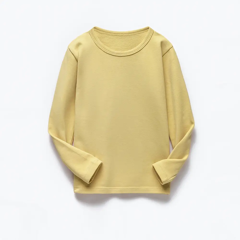 Boys Long Sleeve T-Shirt Pink Round Neck Warm Base Layer - Image 3