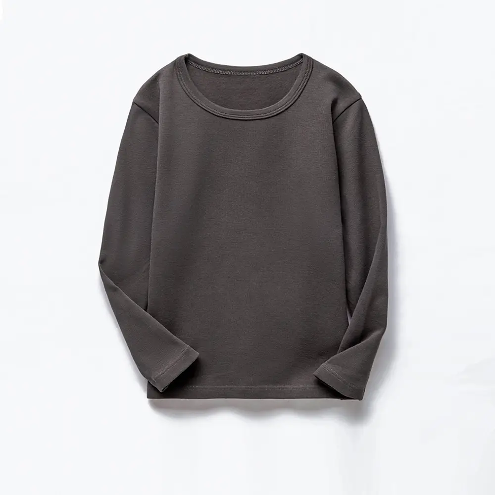 Boys Long Sleeve T-Shirt Pink Round Neck Warm Base Layer - Image 5