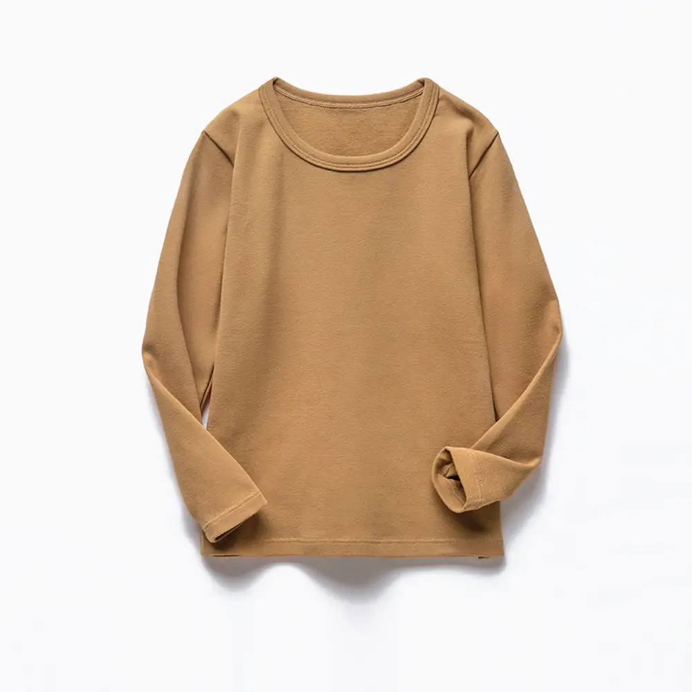 Boys Long Sleeve T-Shirt Pink Round Neck Warm Base Layer - Image 6