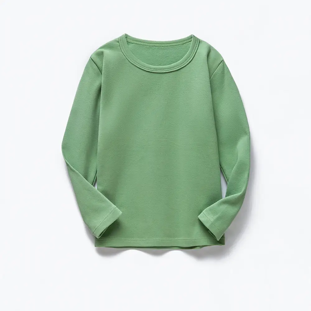Boys Long Sleeve T-Shirt Pink Round Neck Warm Base Layer - Image 7
