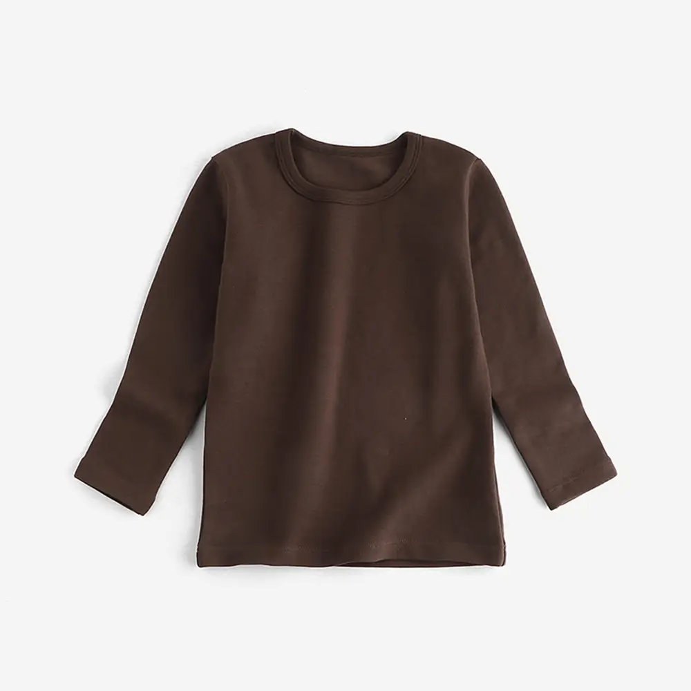 Boys Long Sleeve T-Shirt Pink Round Neck Warm Base Layer - Image 8