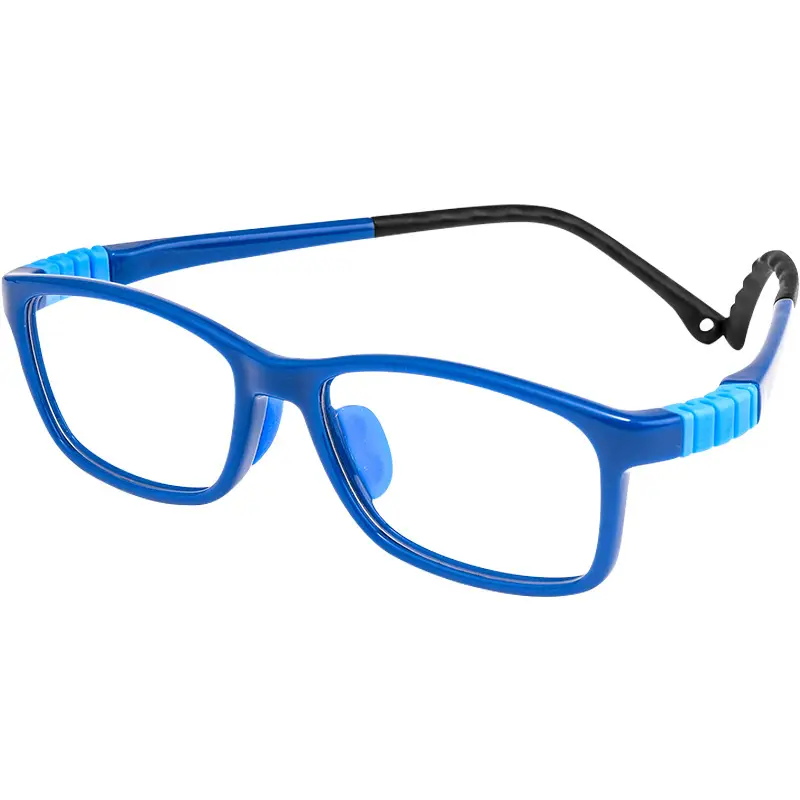 Children's Myopia Glasses 9010ET Silicone Black Small Frame