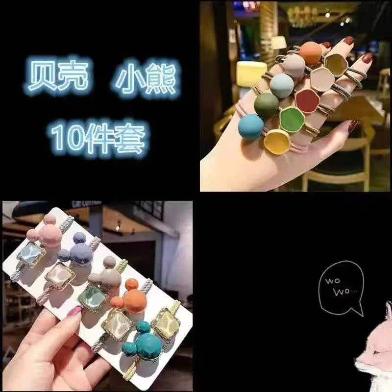 Korean Style Multi Color Cherry Hair Ring Rubber Band - Image 11