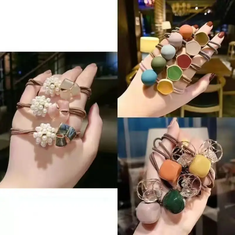 Korean Style Multi Color Cherry Hair Ring Rubber Band - Image 14
