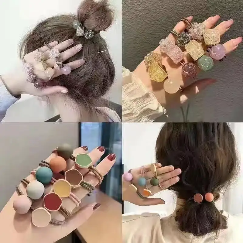 Korean Style Multi Color Cherry Hair Ring Rubber Band - Image 8