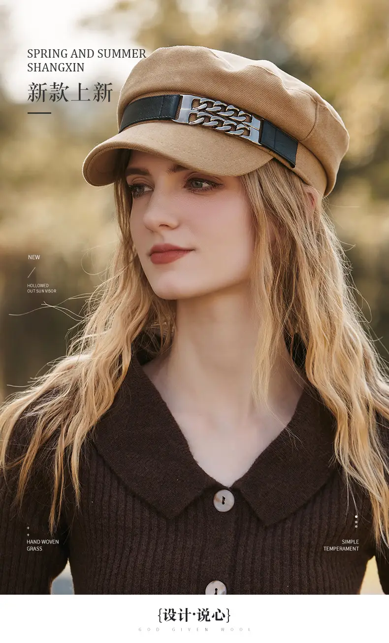 Japanese Chain Decorated White Captain's Hat — feature 3