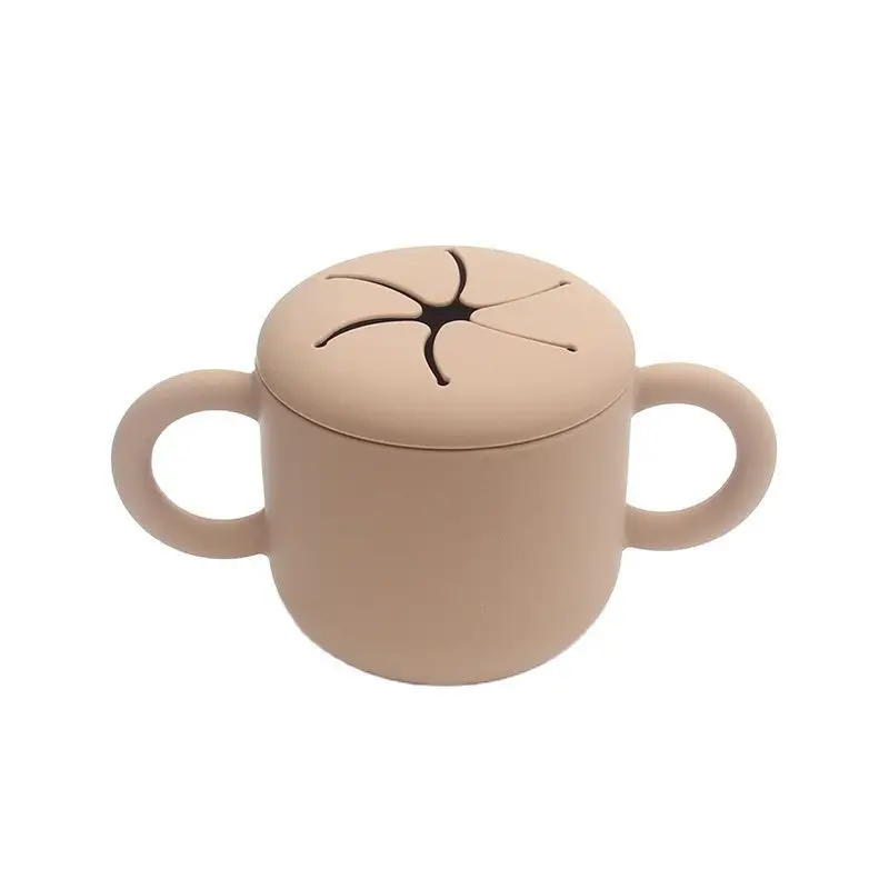 Binaural Petal Silicone Snack Cup with Handle - Image 6