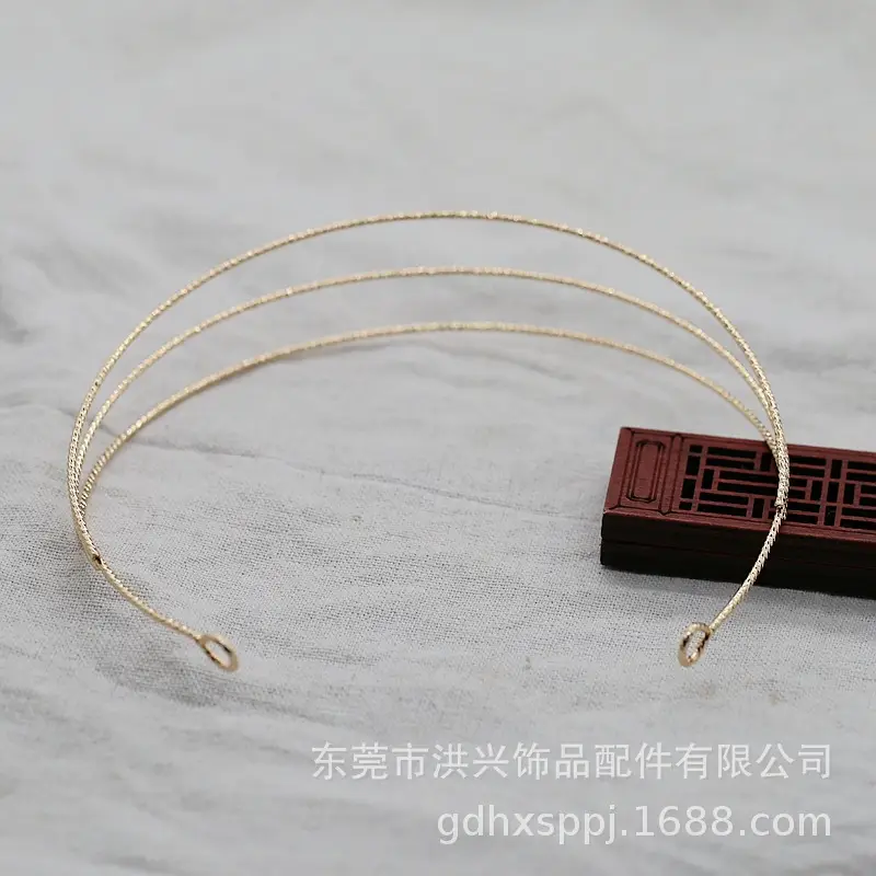 Copper 24K Gold Plated Three Layer Headband 1.9x145mm - Image 2