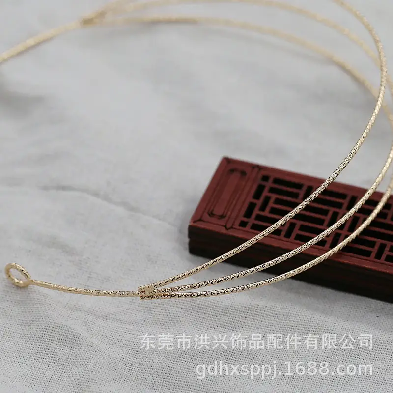 Copper 24K Gold Plated Three Layer Headband 1.9x145mm - Image 3