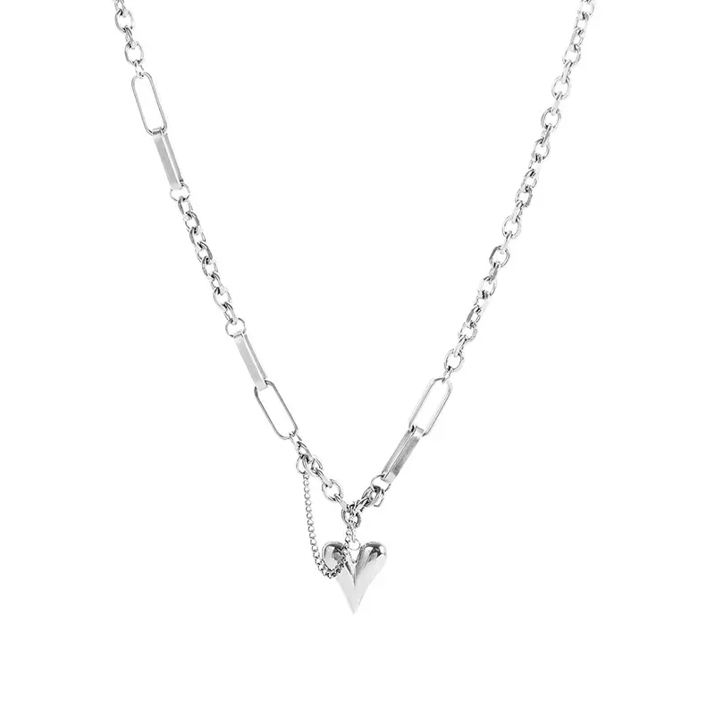 Titanium Heart Charm Bracelet for Women - Image 4
