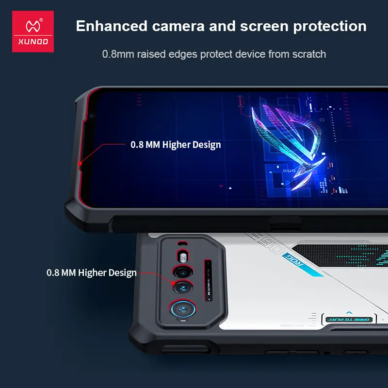 Xundi ASUS ROG6 Phone Case Protective Silicone Drop Resistant