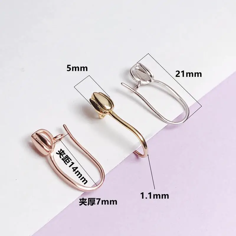 Jade Crystal Silver Buckle Clip Golden Pendant Set — feature 1
