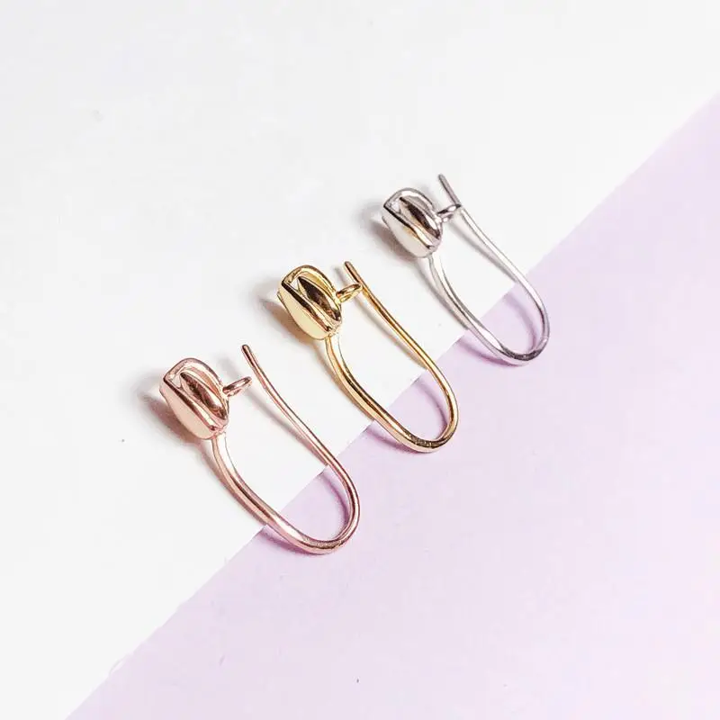 Jade Crystal Silver Buckle Clip Golden Pendant Set — feature 3