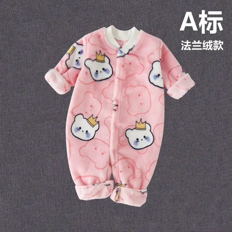 Baby Fleece Winter Romper 0 Newborn Thickened - Image 3