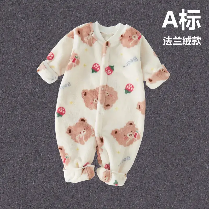 Baby Fleece Winter Romper 0 Newborn Thickened - Image 4