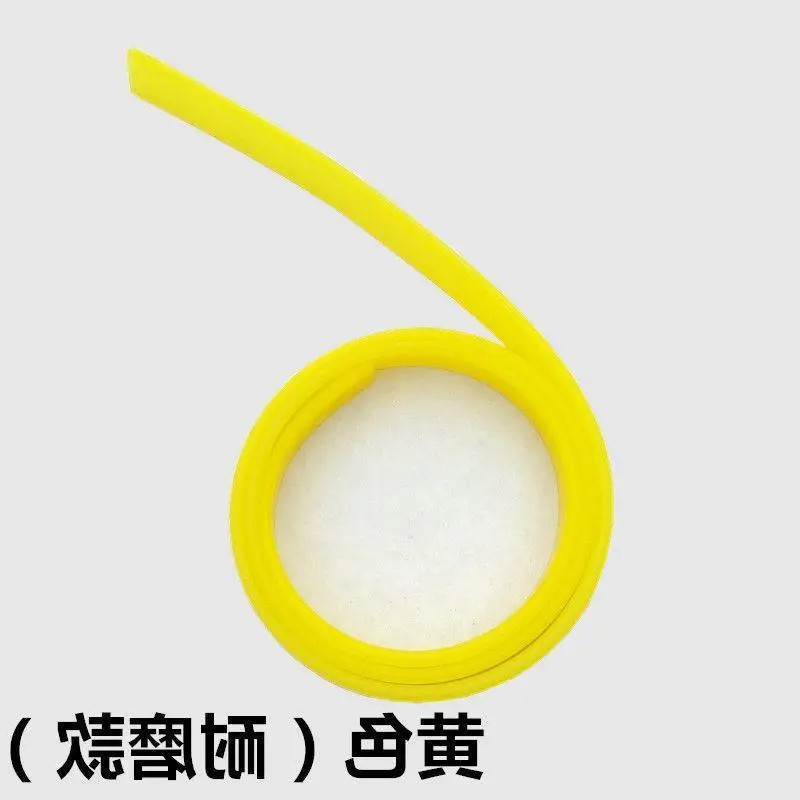 Natural Rubber Glass Scraper Strip 105cm Yellow Blue Black - Image 3