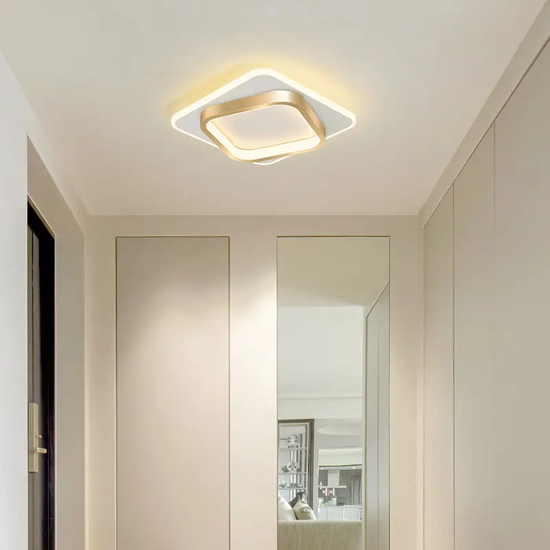 Modern LED Ceiling Light 10W Gold Finish 20cm